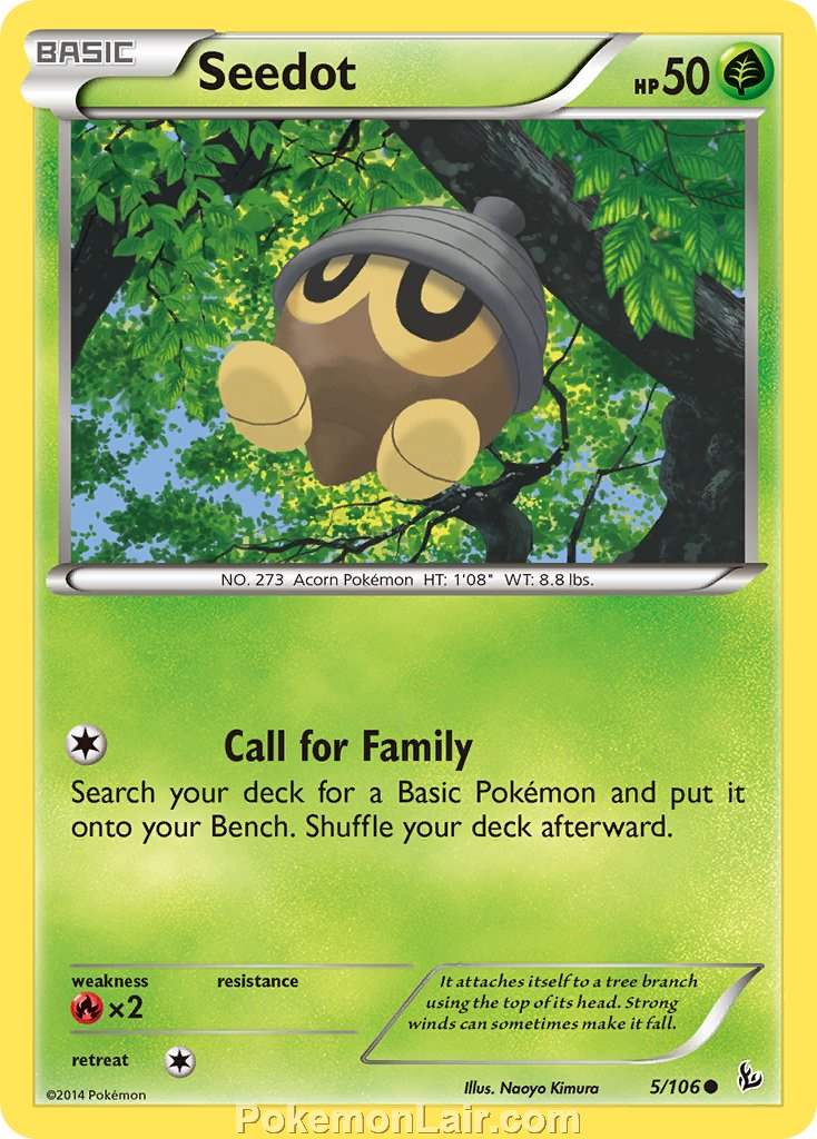 2014 Pokemon Trading Card Game Flashfire Price List – 5 Seedot