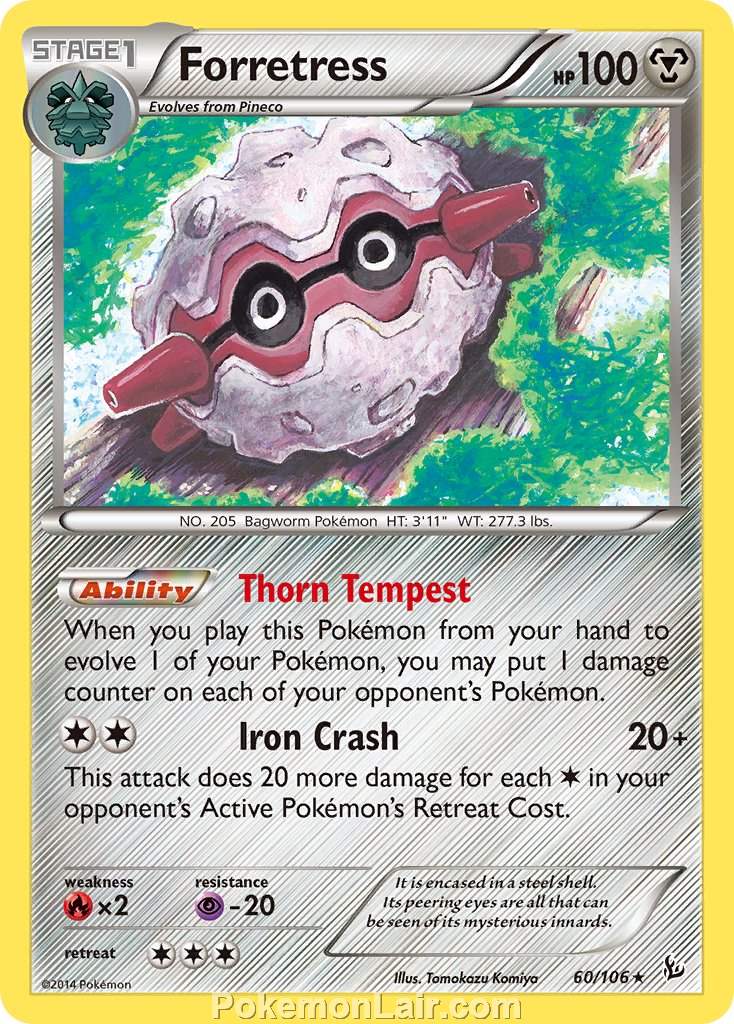 2014 Pokemon Trading Card Game Flashfire Price List – 60 Forretress