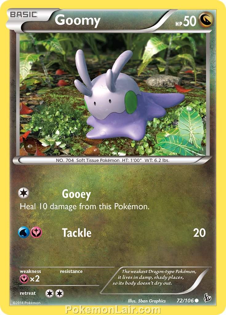 2014 Pokemon Trading Card Game Flashfire Price List – 72 Goomy