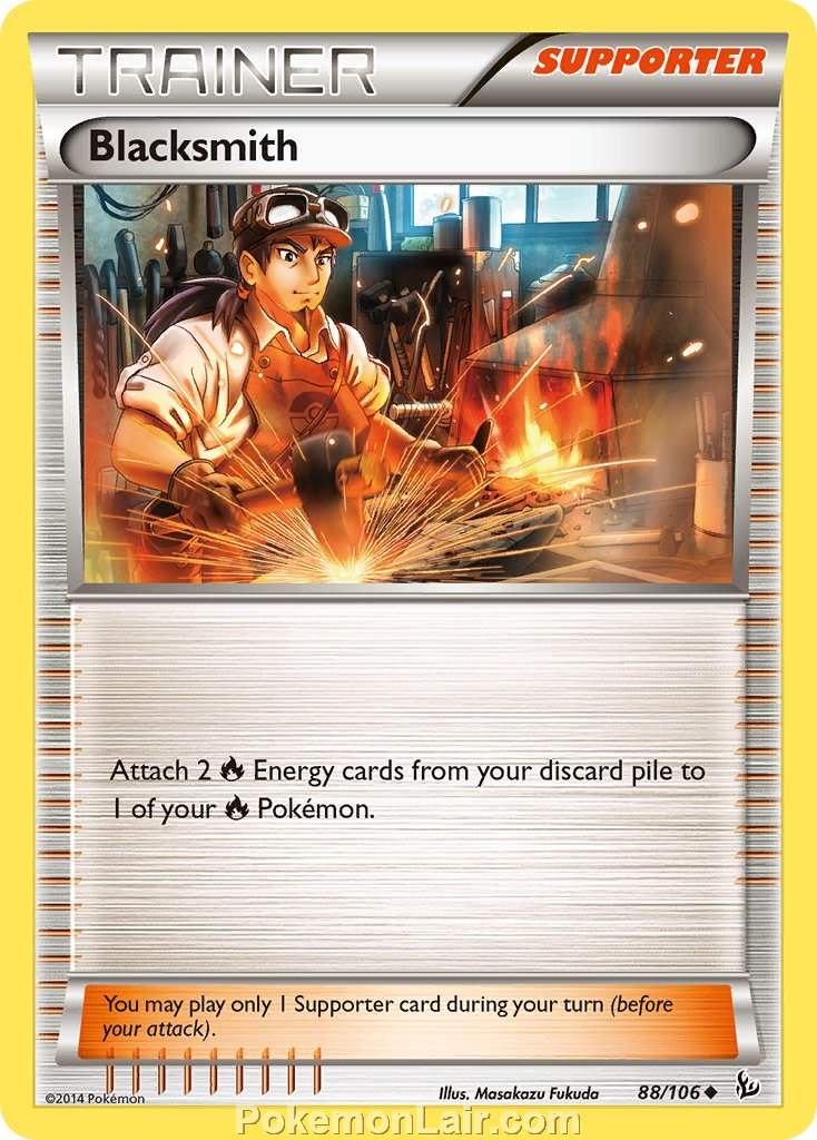 2014 Pokemon Trading Card Game Flashfire Price List – 88 Blacksmith