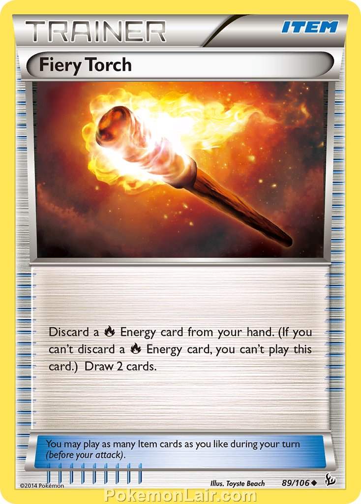 2014 Pokemon Trading Card Game Flashfire Price List – 89 Fiery Torch