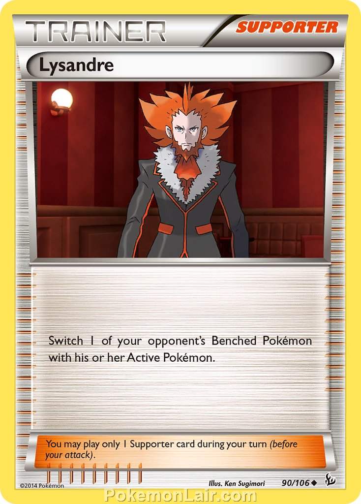 2014 Pokemon Trading Card Game Flashfire Price List – 90 Lysandre