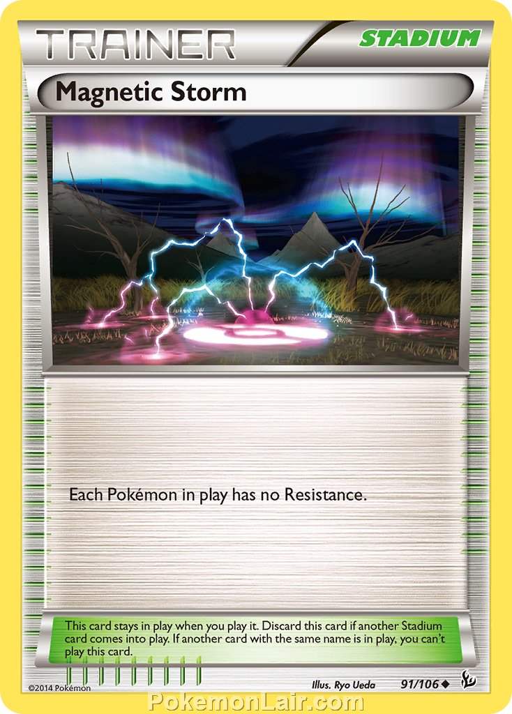 2014 Pokemon Trading Card Game Flashfire Price List – 91 Magnetic Storm