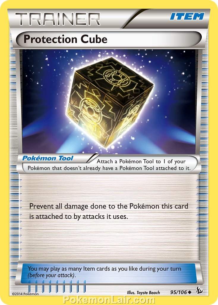 2014 Pokemon Trading Card Game Flashfire Price List – 95 Protection Cube