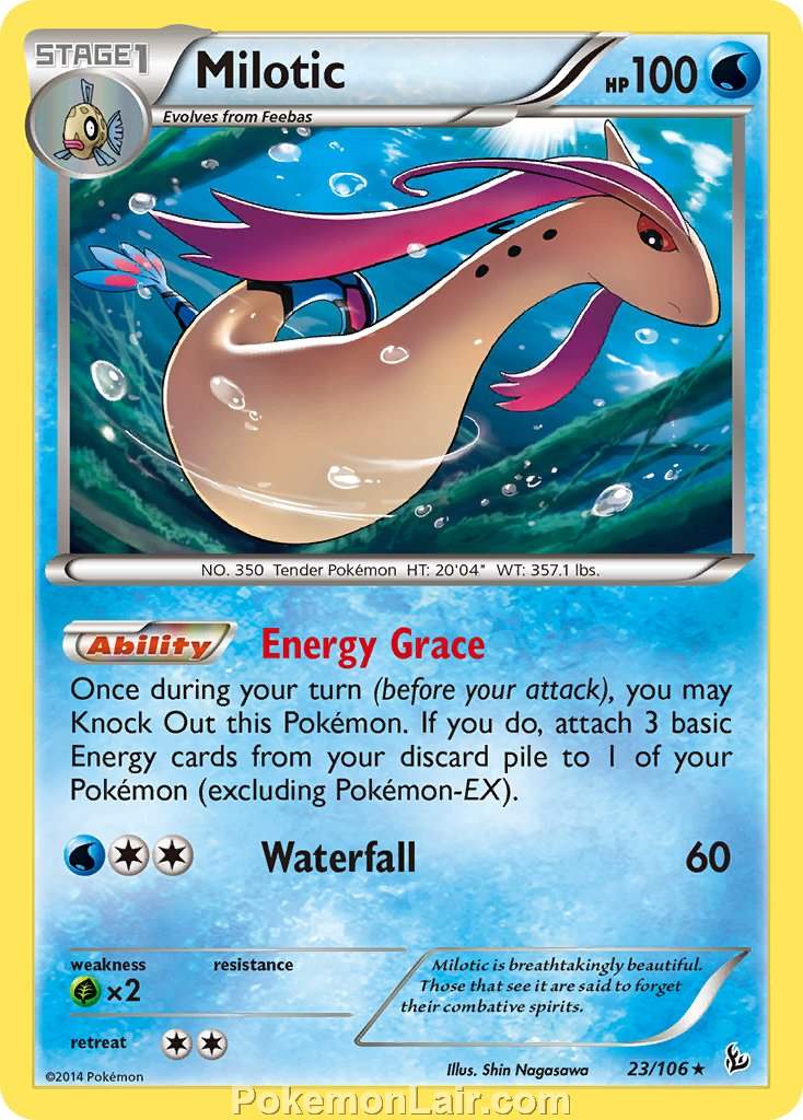 2014 Pokemon Trading Card Game Flashfire Set – 23 Milotic