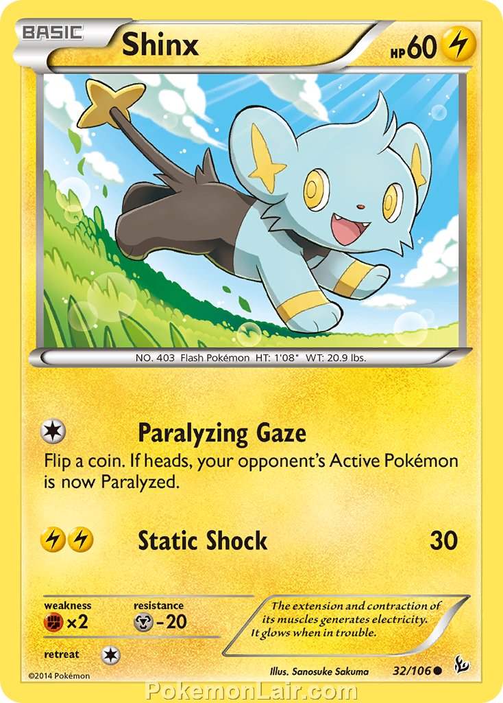 2014 Pokemon Trading Card Game Flashfire Set – 32 Shinx