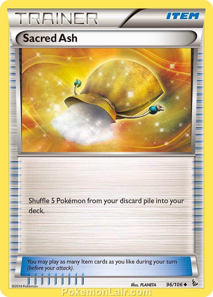 2014 Pokemon Trading Card Game Flashfire Set – 96 Sacred Ash