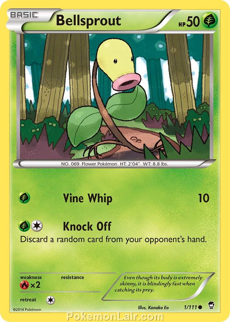 2014 Pokemon Trading Card Game Furious Fists Price List – 1 Bellsprout