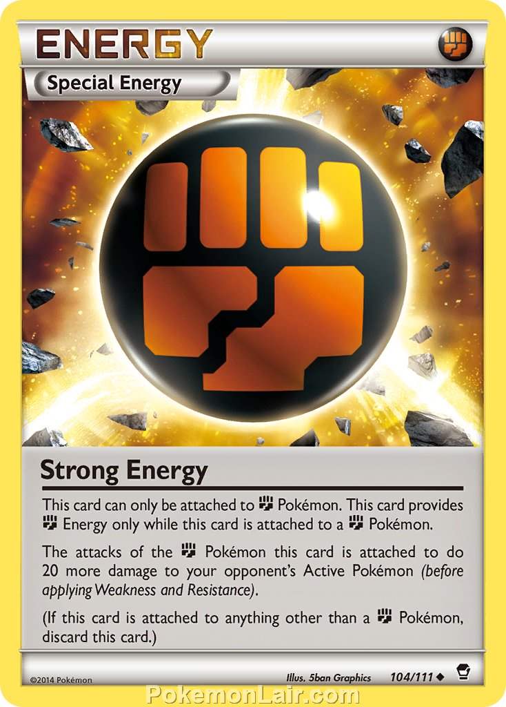 2014 Pokemon Trading Card Game Furious Fists Price List – 104 Strong Energy