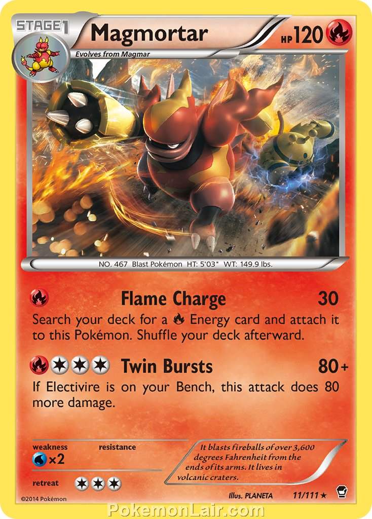 2014 Pokemon Trading Card Game Furious Fists Price List – 11 Magmortar