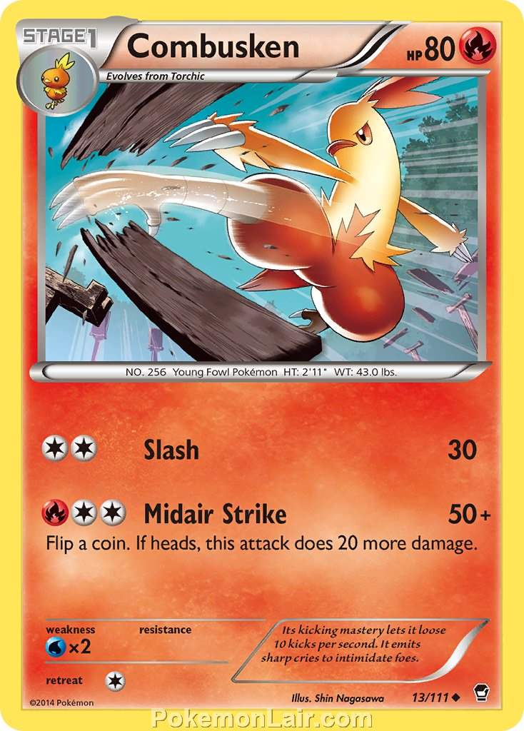 2014 Pokemon Trading Card Game Furious Fists Price List – 13 Combusken