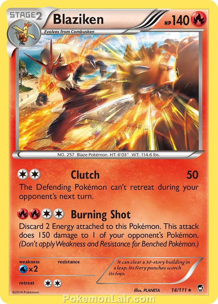 2014 Pokemon Trading Card Game Furious Fists Price List – 14 Blaziken