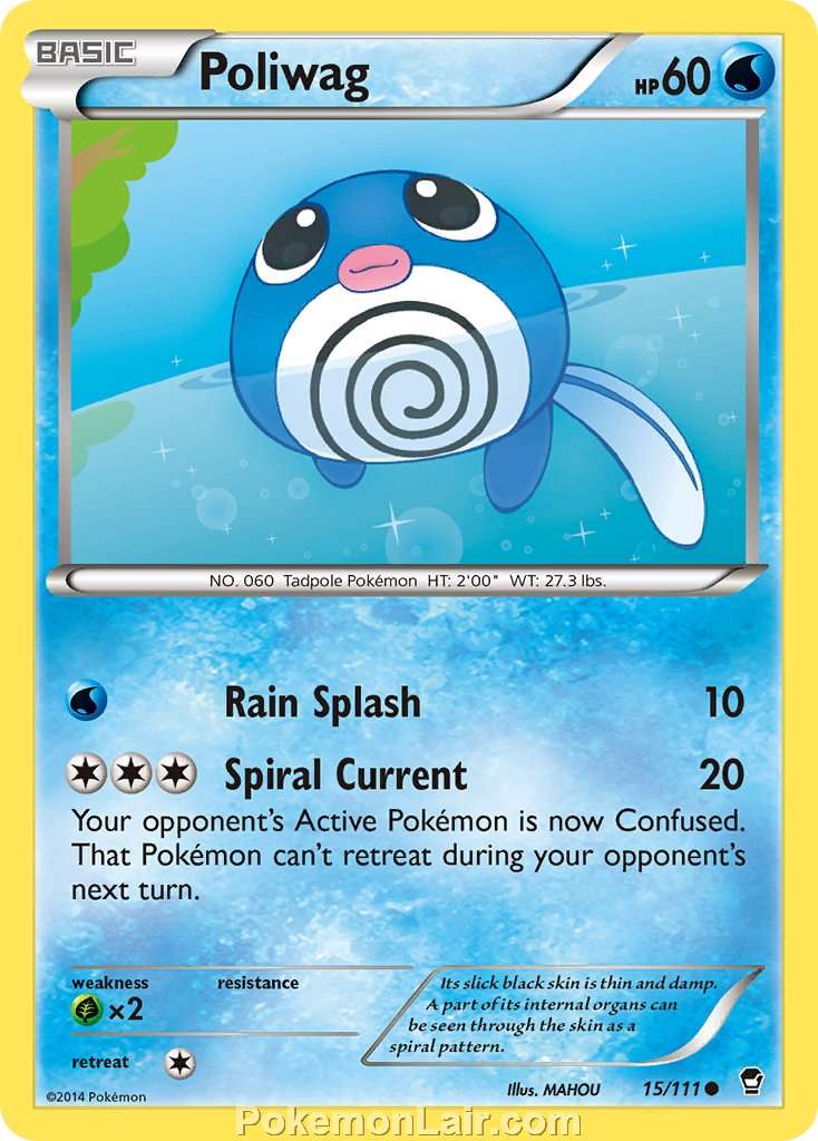 2014 Pokemon Trading Card Game Furious Fists Price List – 15 Poliwag