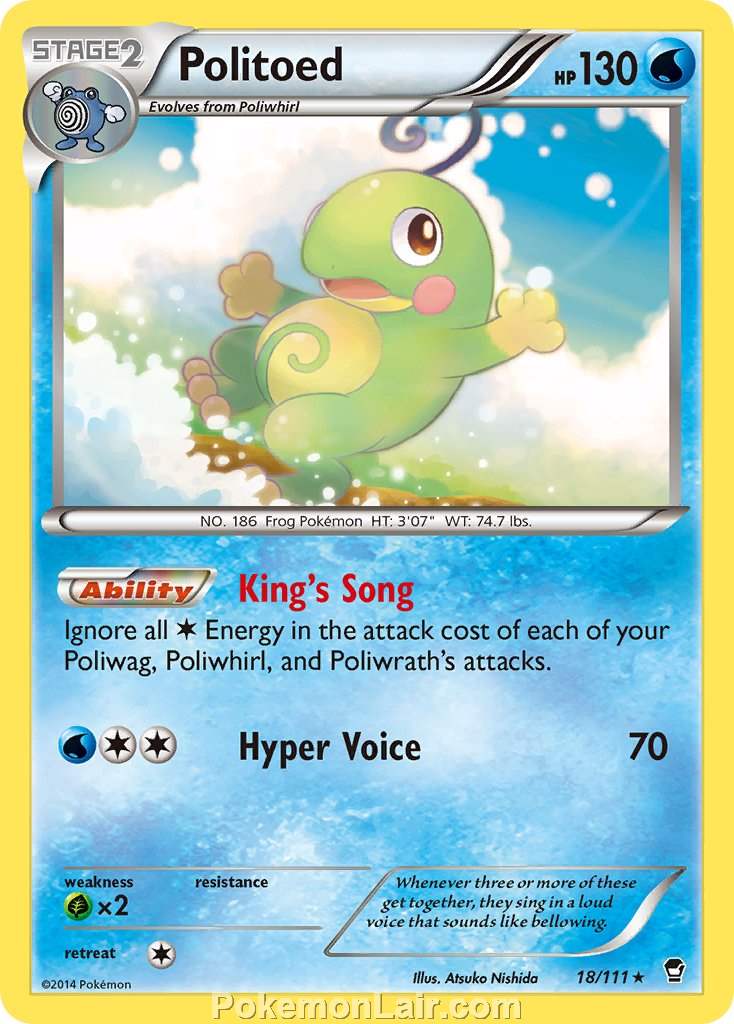 2014 Pokemon Trading Card Game Furious Fists Price List – 18 Politoed