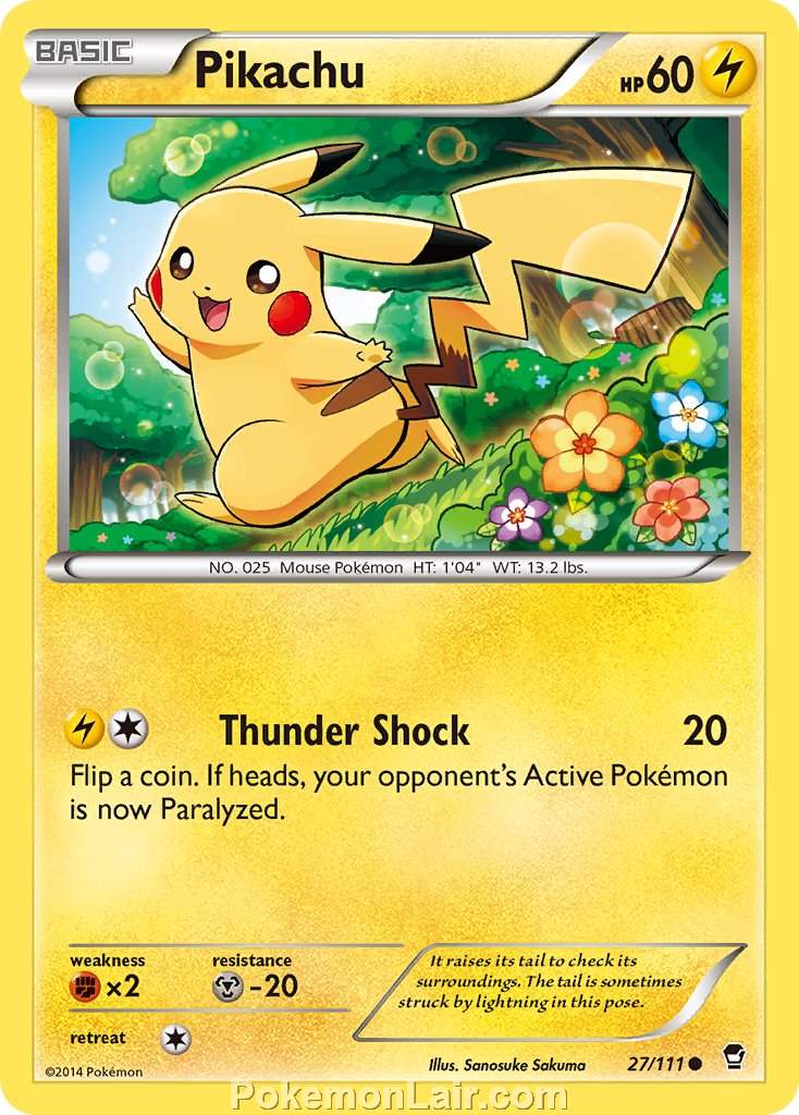 2014 Pokemon Trading Card Game Furious Fists Price List – 27 Pikachu