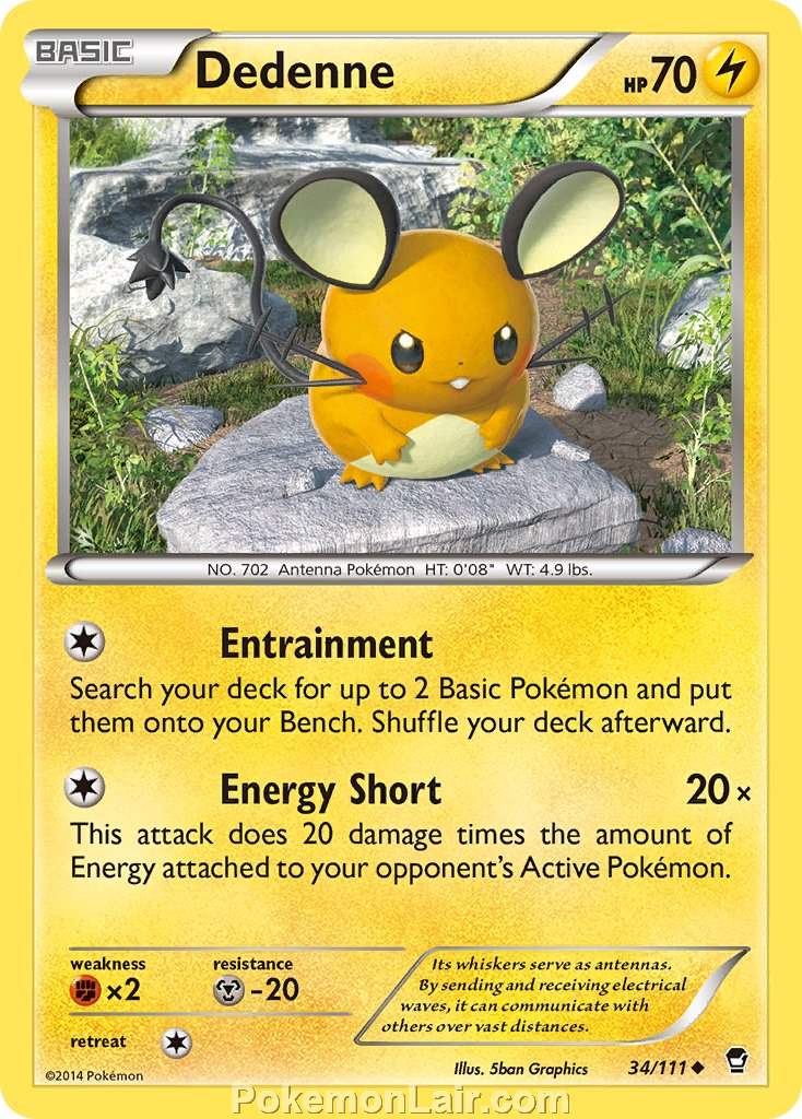 2014 Pokemon Trading Card Game Furious Fists Price List – 34 Dedenne