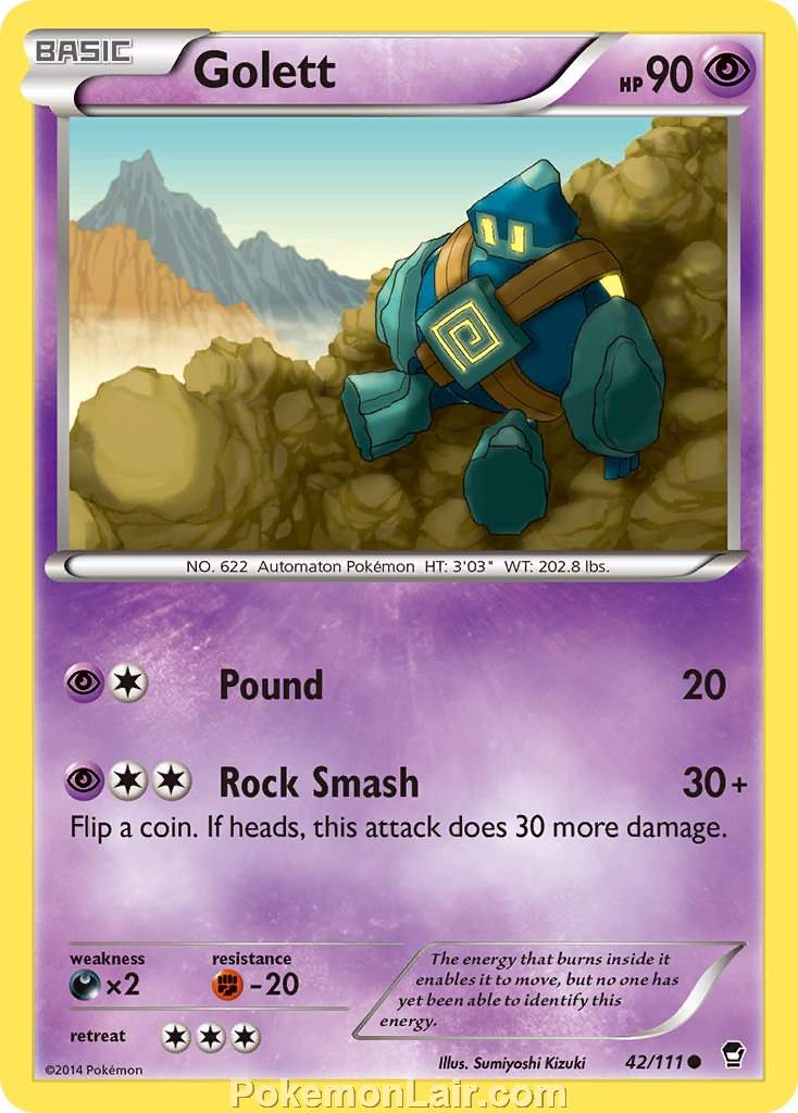 2014 Pokemon Trading Card Game Furious Fists Price List – 42 Golett