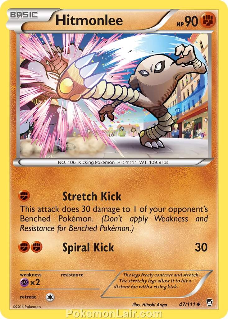 2014 Pokemon Trading Card Game Furious Fists Price List – 47 Hitmonlee