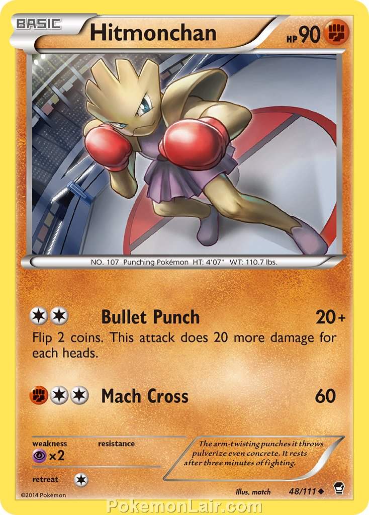 2014 Pokemon Trading Card Game Furious Fists Price List – 48 Hitmonchan