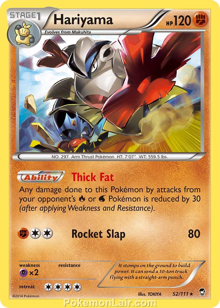 2014 Pokemon Trading Card Game Furious Fists Price List – 52 Hariyama