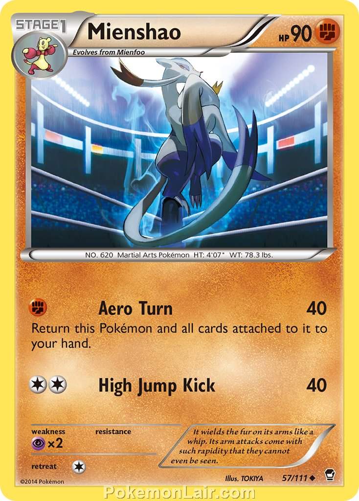 2014 Pokemon Trading Card Game Furious Fists Price List – 57 Mienshao