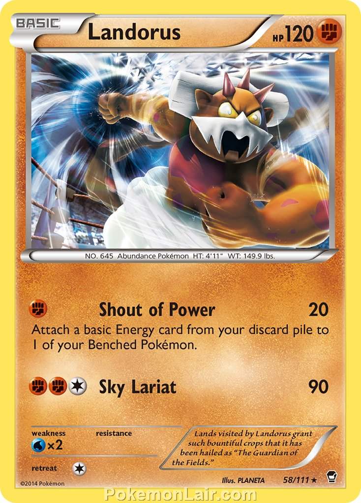 2014 Pokemon Trading Card Game Furious Fists Price List – 58 Landorus