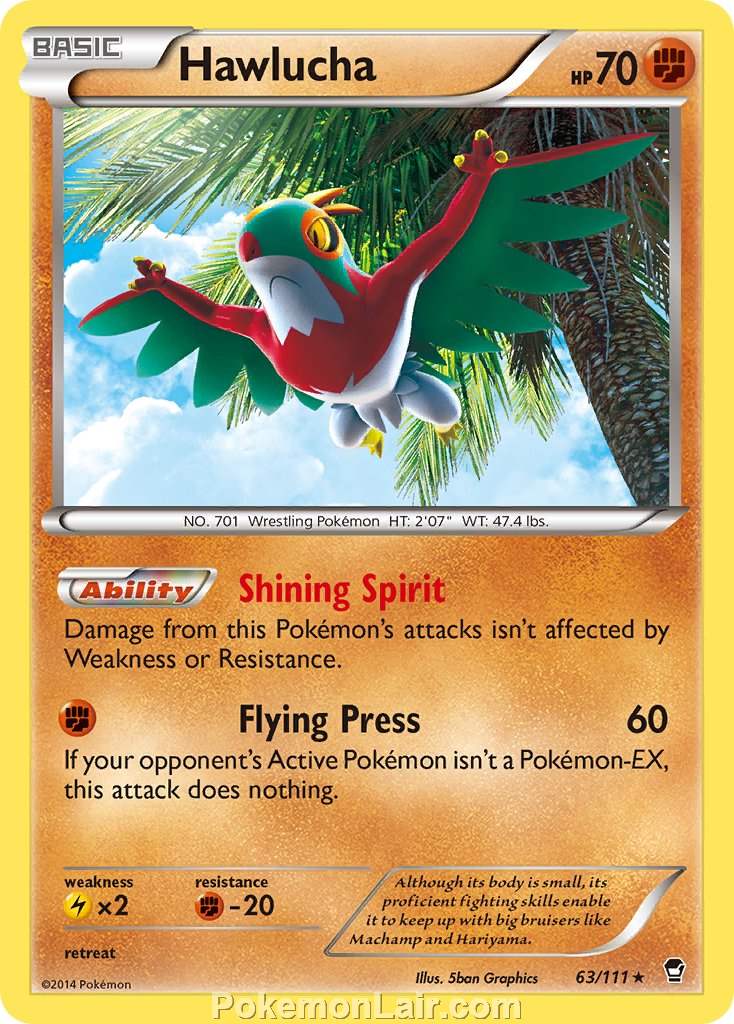 2014 Pokemon Trading Card Game Furious Fists Price List – 63 Hawlucha