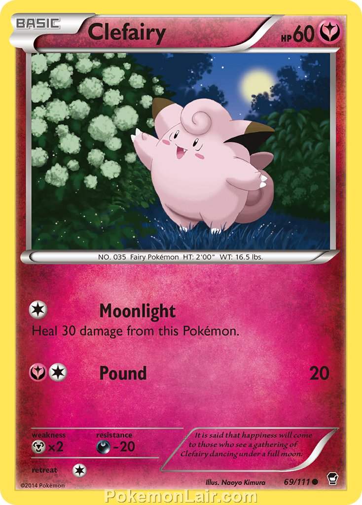 2014 Pokemon Trading Card Game Furious Fists Price List – 69 Clefairy