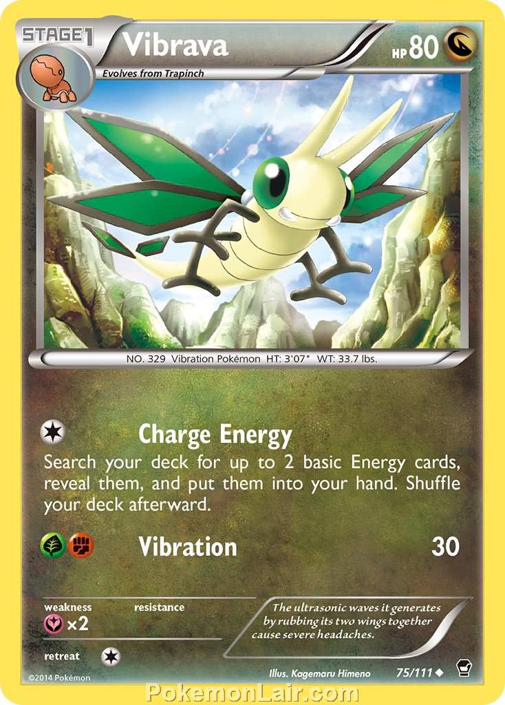 2014 Pokemon Trading Card Game Furious Fists Price List – 75 Vibrava