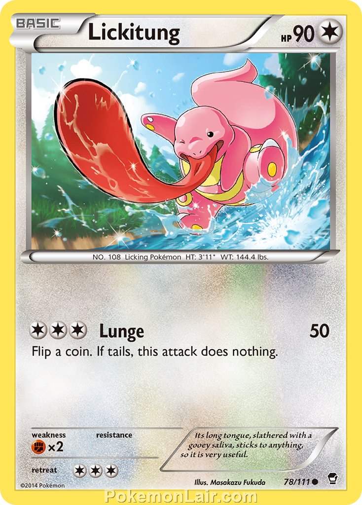 2014 Pokemon Trading Card Game Furious Fists Price List – 78 Lickitung