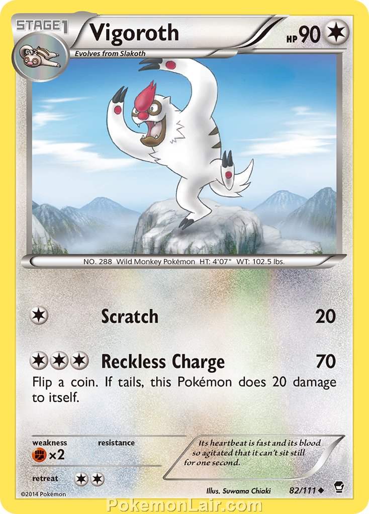 2014 Pokemon Trading Card Game Furious Fists Price List – 82 Vigoroth