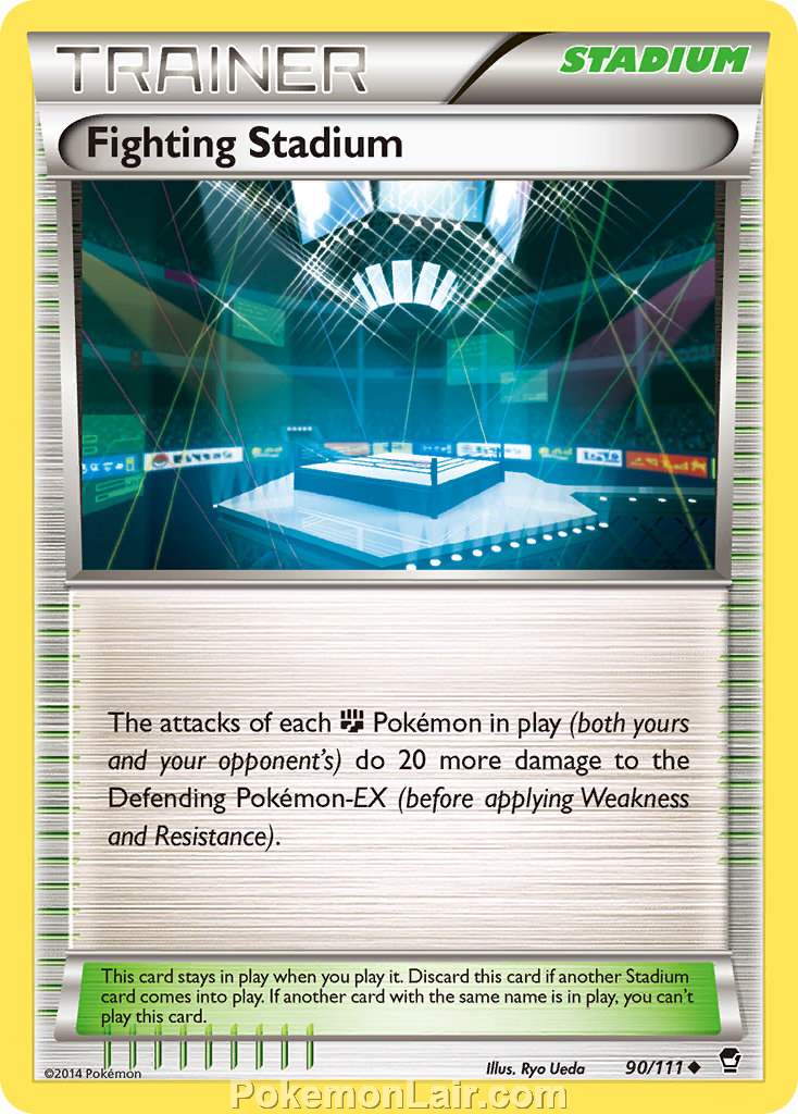 2014 Pokemon Trading Card Game Furious Fists Price List – 90 Fighting Stadium