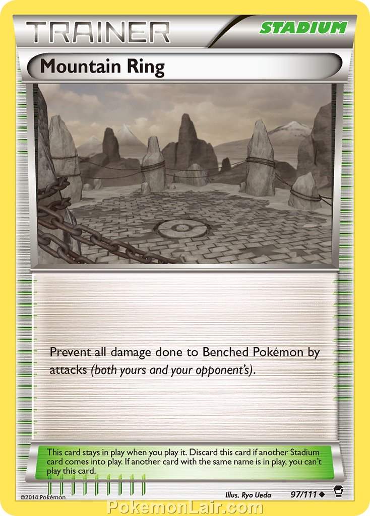 2014 Pokemon Trading Card Game Furious Fists Price List – 97 Mountain Ring