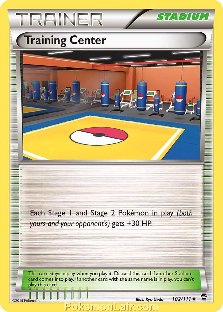 2014 Pokemon Trading Card Game Furious Fists Set – 102 Training Center