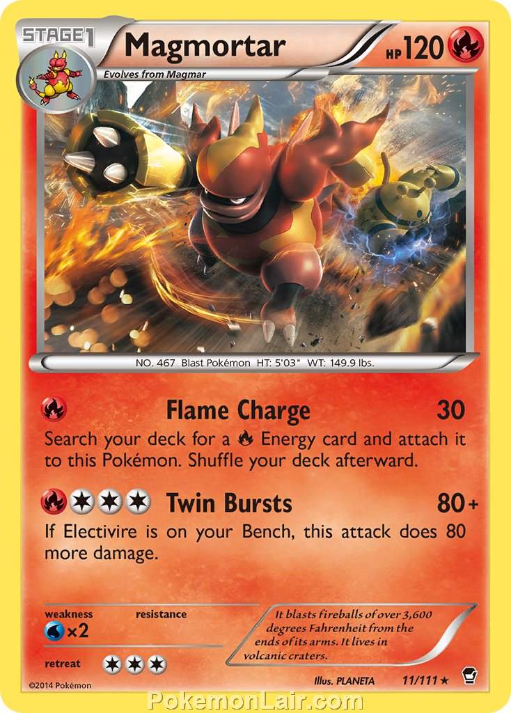 2014 Pokemon Trading Card Game Furious Fists Set – 11 Magmortar