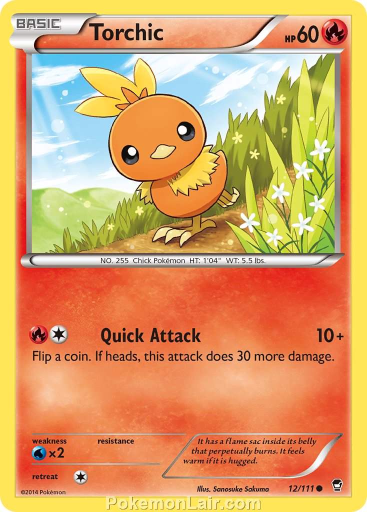 2014 Pokemon Trading Card Game Furious Fists Set – 12 Torchic