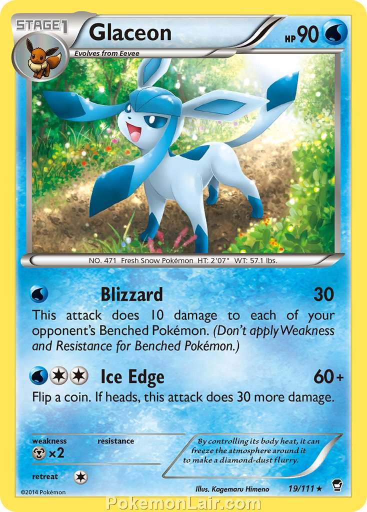 2014 Pokemon Trading Card Game Furious Fists Set – 19 Glaceon