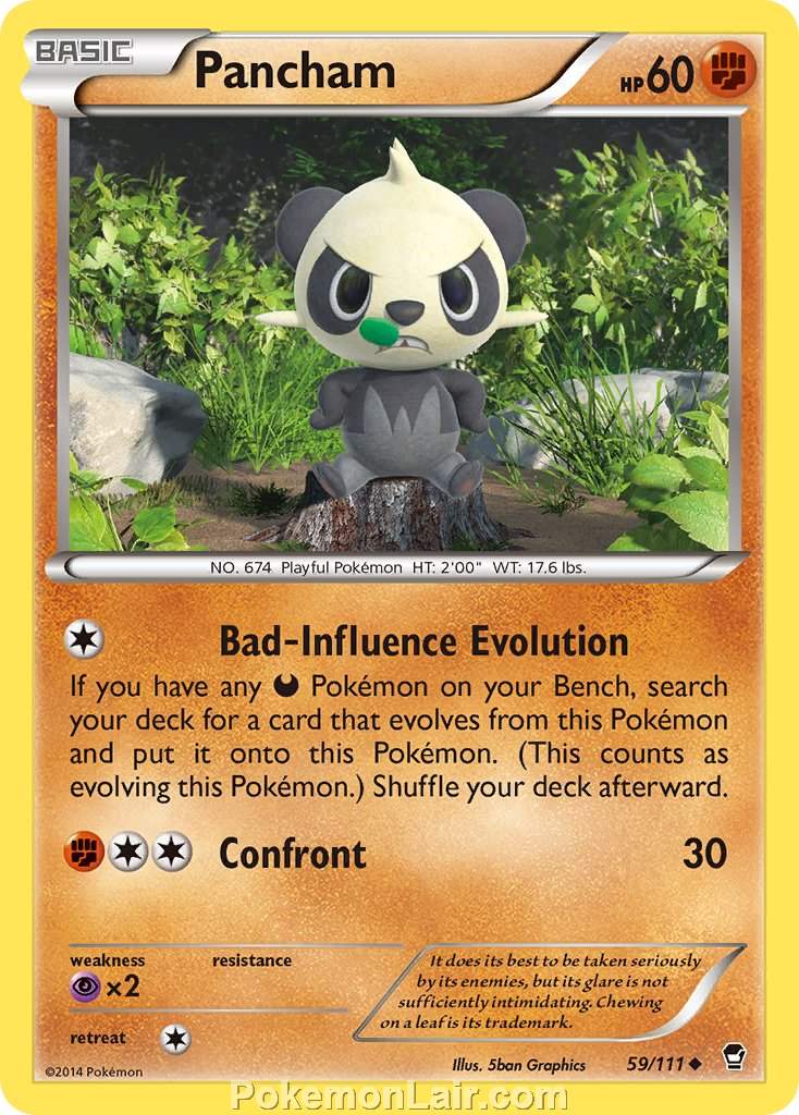 2014 Pokemon Trading Card Game Furious Fists Set – 59 Pancham