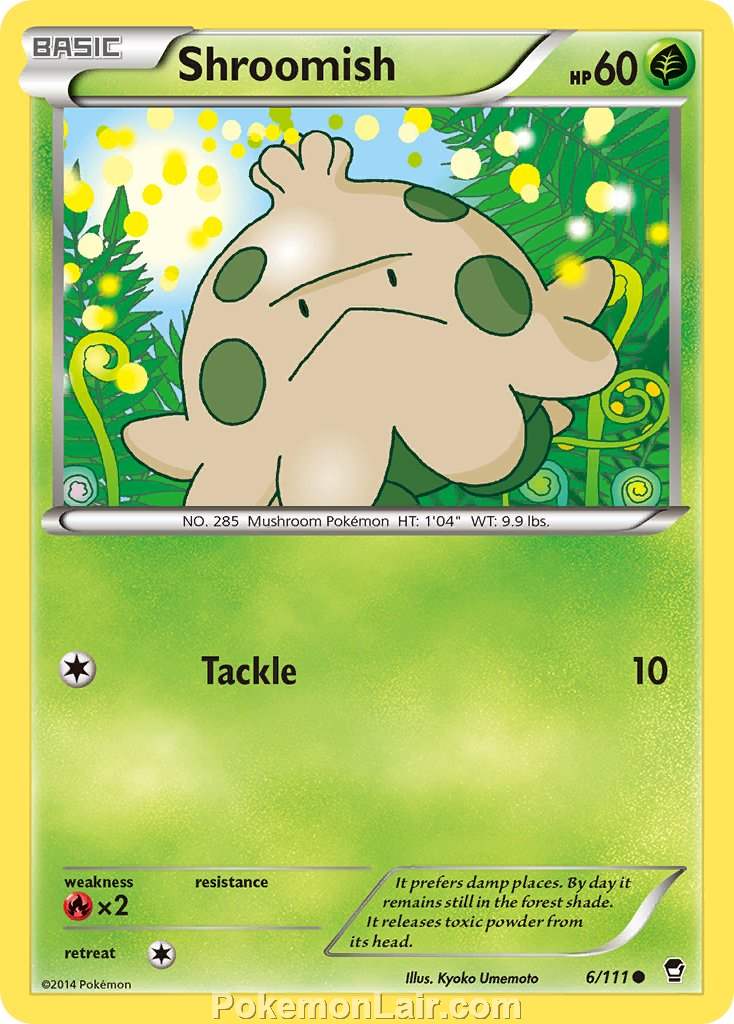 2014 Pokemon Trading Card Game Furious Fists Set – 6 Shroomish