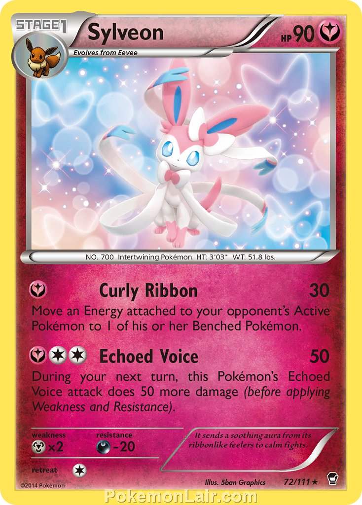 2014 Pokemon Trading Card Game Furious Fists Set – 72 Sylveon