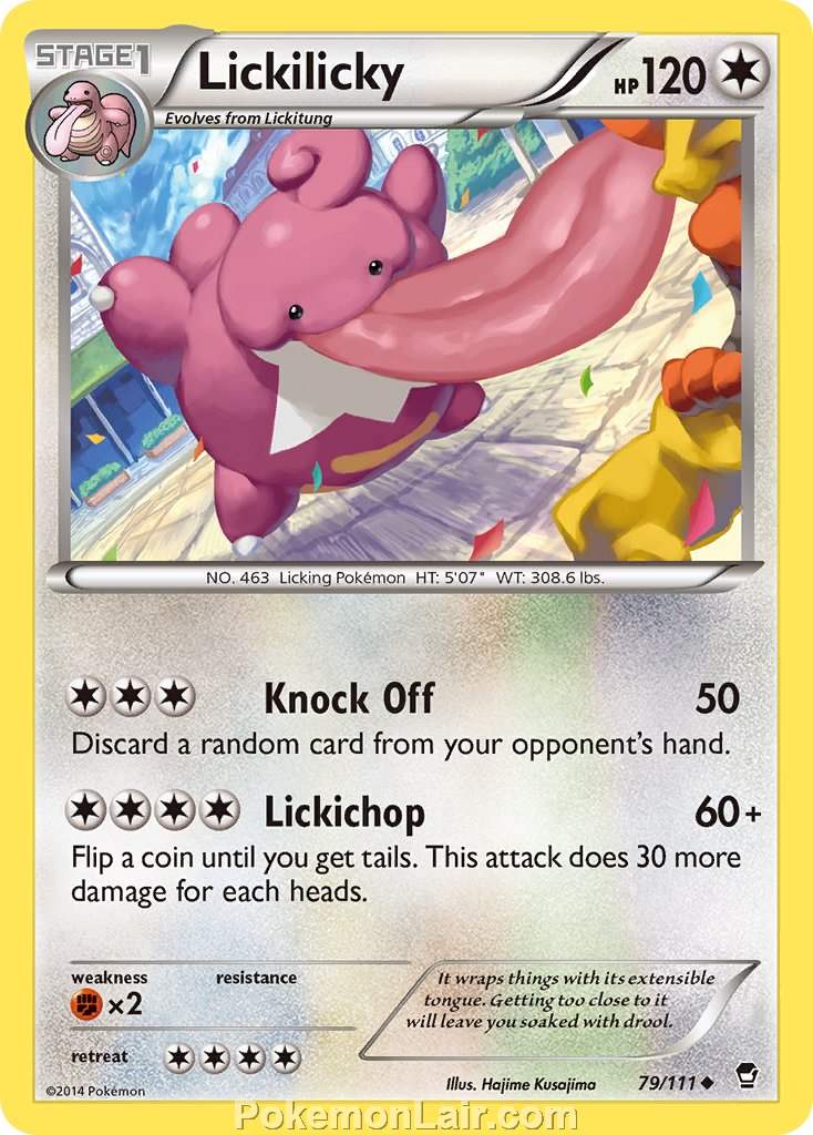 2014 Pokemon Trading Card Game Furious Fists Set – 79 Lickilicky