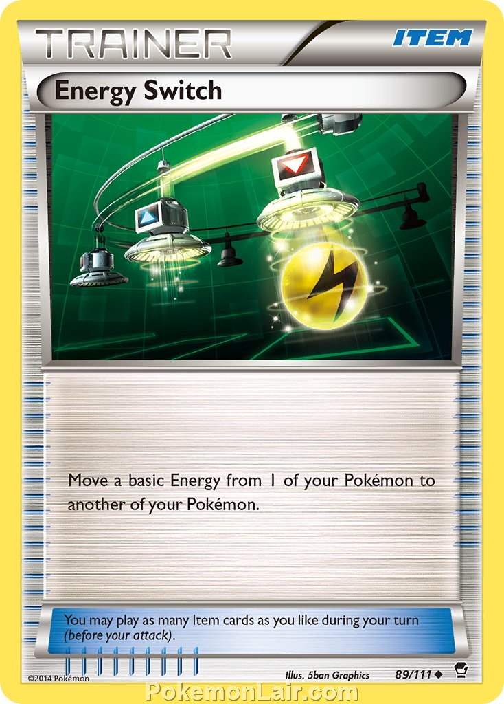 2014 Pokemon Trading Card Game Furious Fists Set – 89 Energy Switch