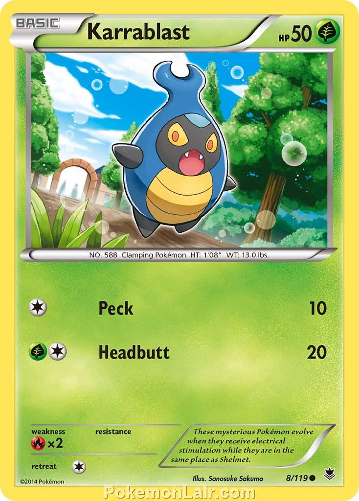 2014 Pokemon Trading Card Game Phantom Forces Price List – 08 Karrablast