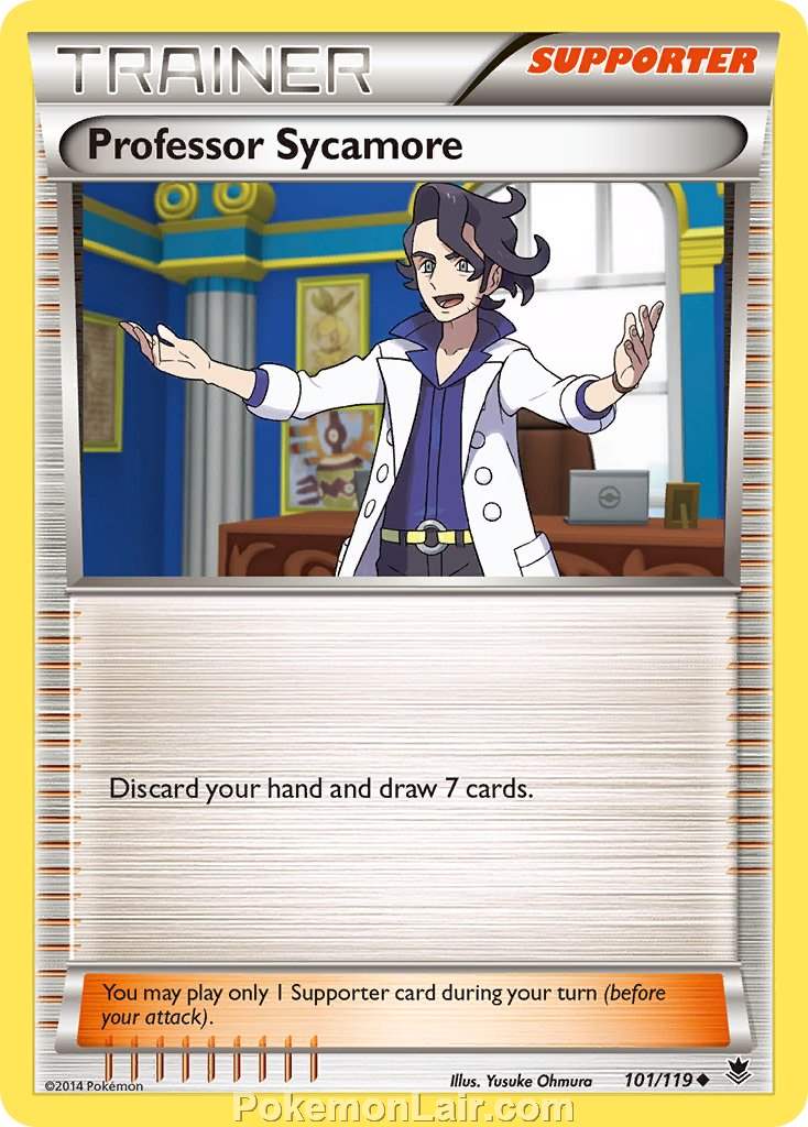 2014 Pokemon Trading Card Game Phantom Forces Price List – 101 Professor Sycamore