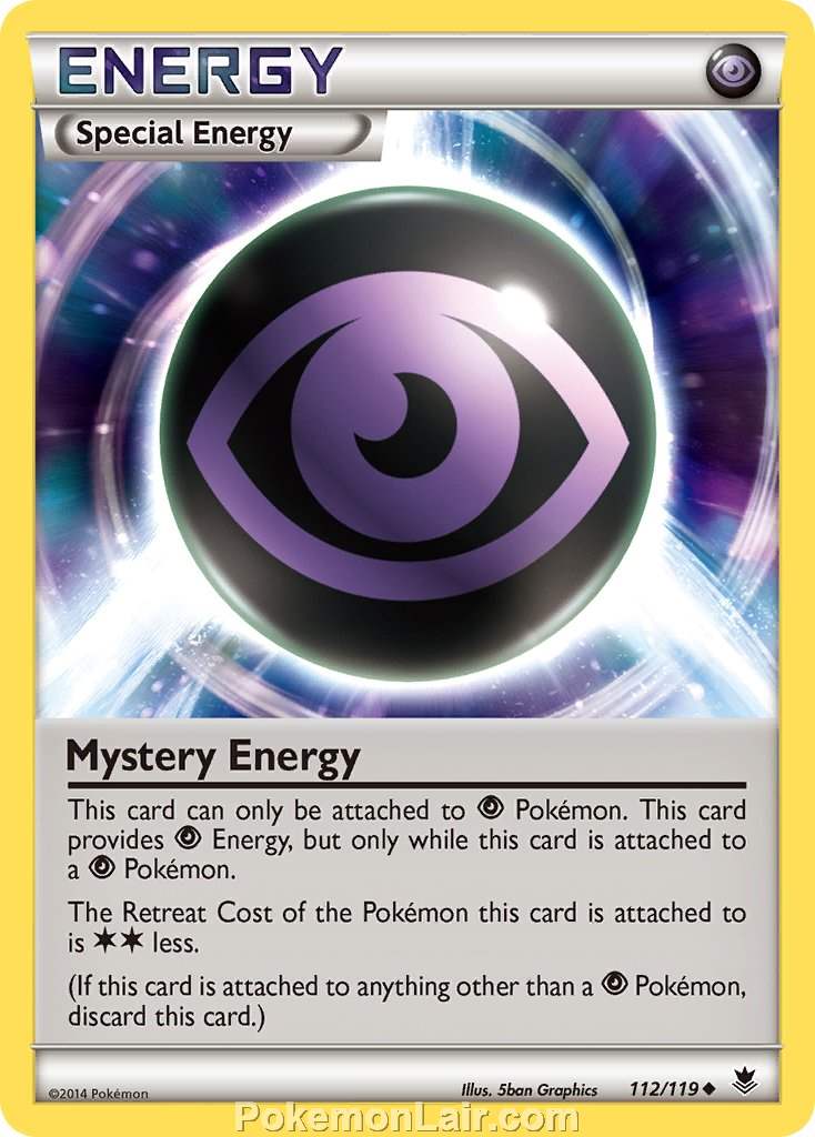 2014 Pokemon Trading Card Game Phantom Forces Price List – 112 Mystery Energy