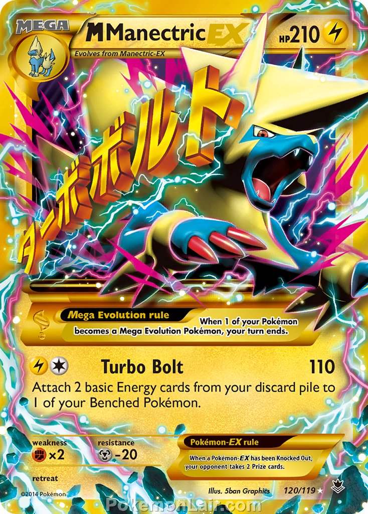 2014 Pokemon Trading Card Game Phantom Forces Price List – 120 M Manectric EX