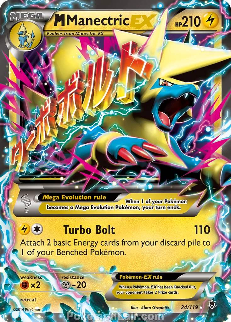 2014 Pokemon Trading Card Game Phantom Forces Price List – 24 M Manectric EX