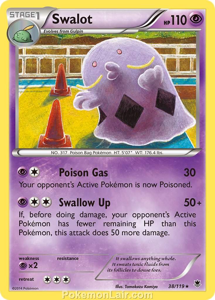 2014 Pokemon Trading Card Game Phantom Forces Price List – 38 Swalot