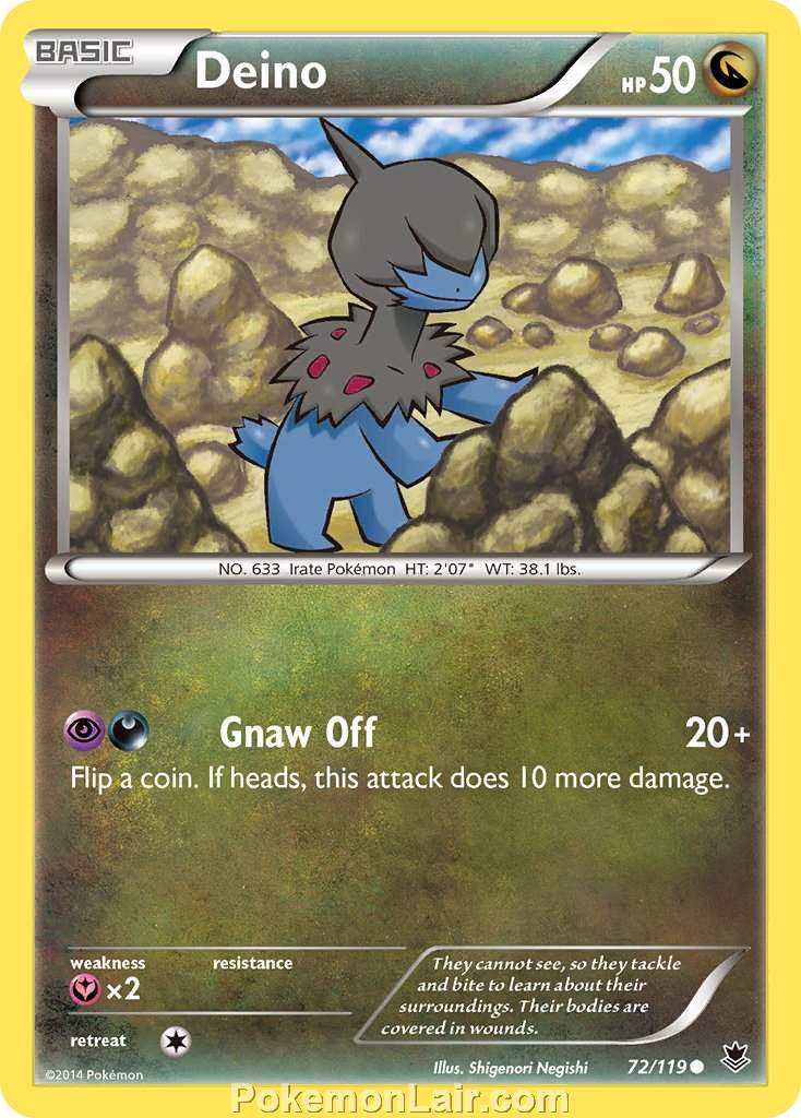 2014 Pokemon Trading Card Game Phantom Forces Price List – 72 Deino