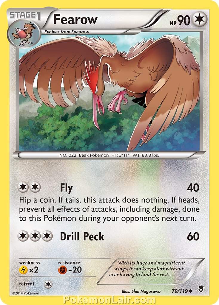 2014 Pokemon Trading Card Game Phantom Forces Price List – 79 Fearow